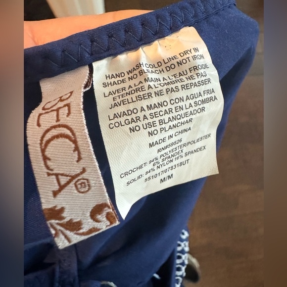 Becca color play navy white one piece - Picture 4 of 4